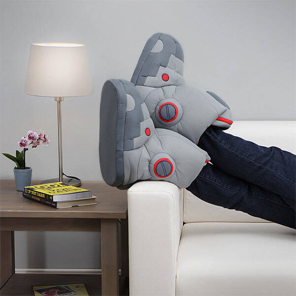 Robot slippers that make actual robot sounds with every step. 