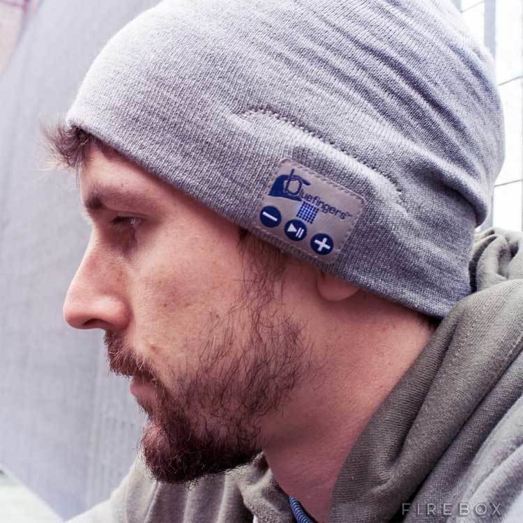 A bluetooth beanie that allows you to be handsfree while listening to music or conversing on your cellphone.